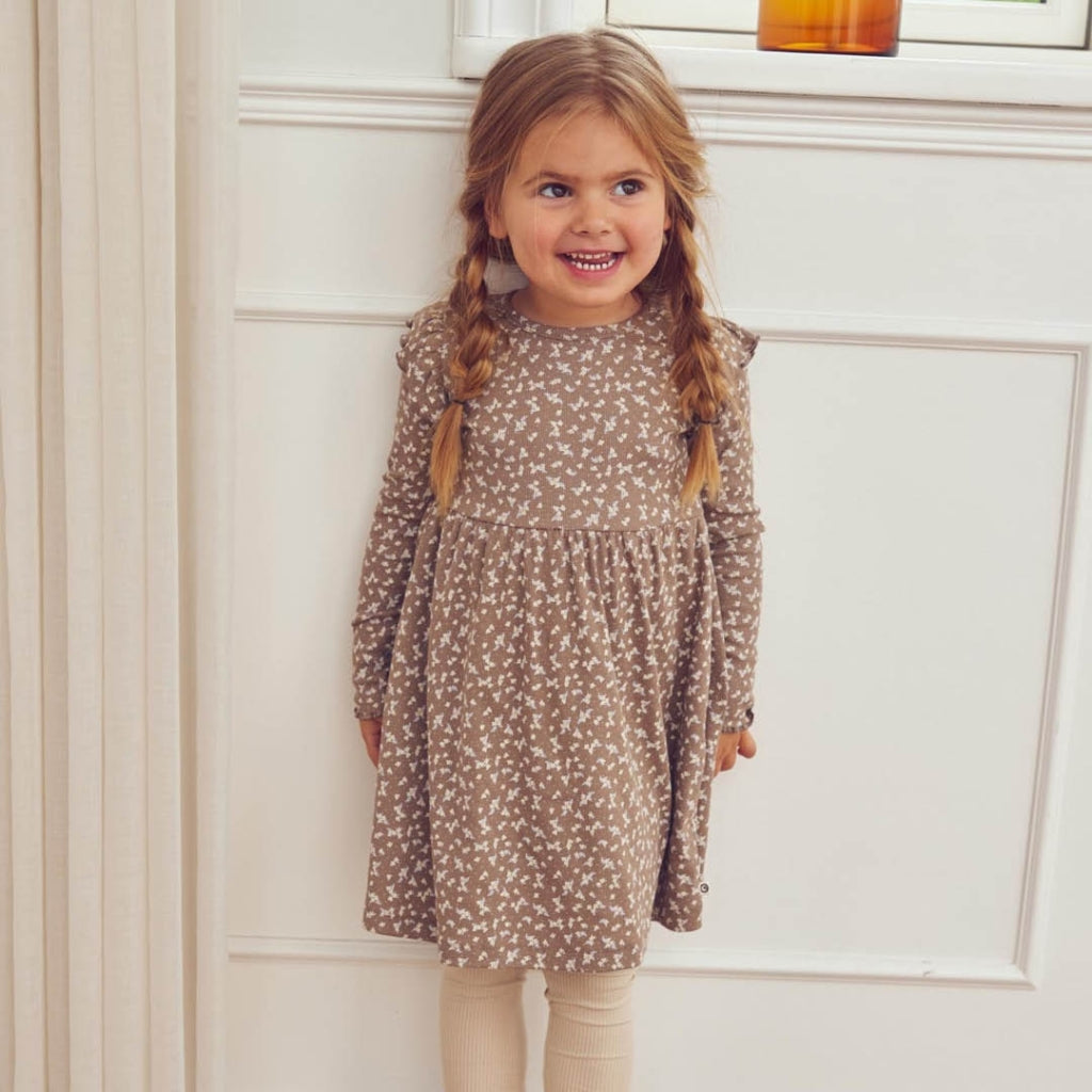 Kjóll - Alyssum swing dress - Walnur/Oak/Mauve