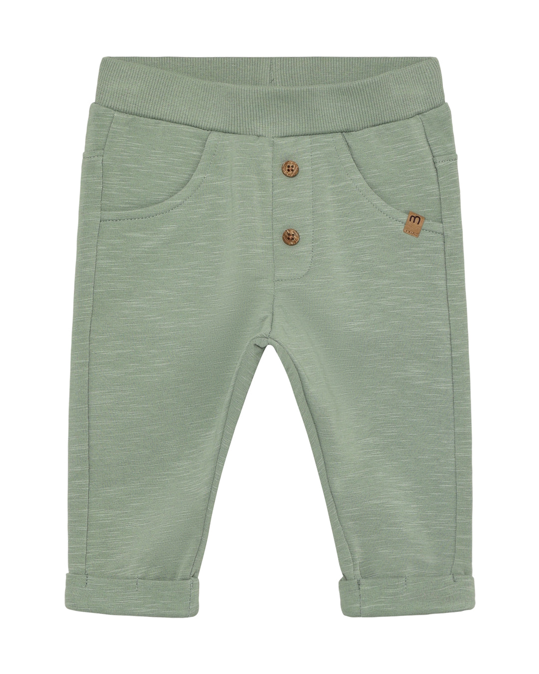 Minymo Joggingbuxur Lily Pad - Lífrænar Bómullarjoggingbuxur fyrir Ungbörn
