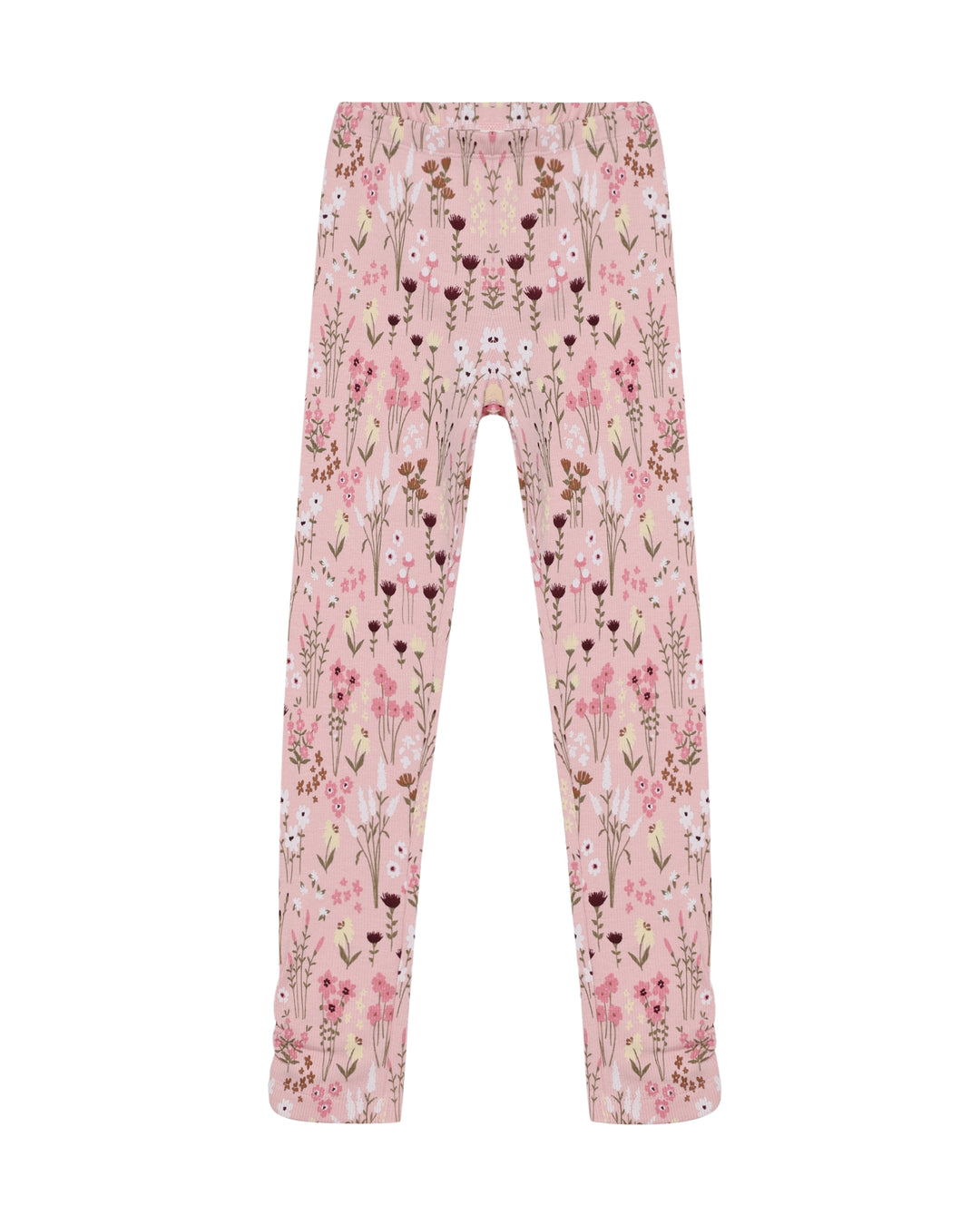 Minymo Leggings Silver Pink - Lífrænt Bómullarleggings fyrir Börn