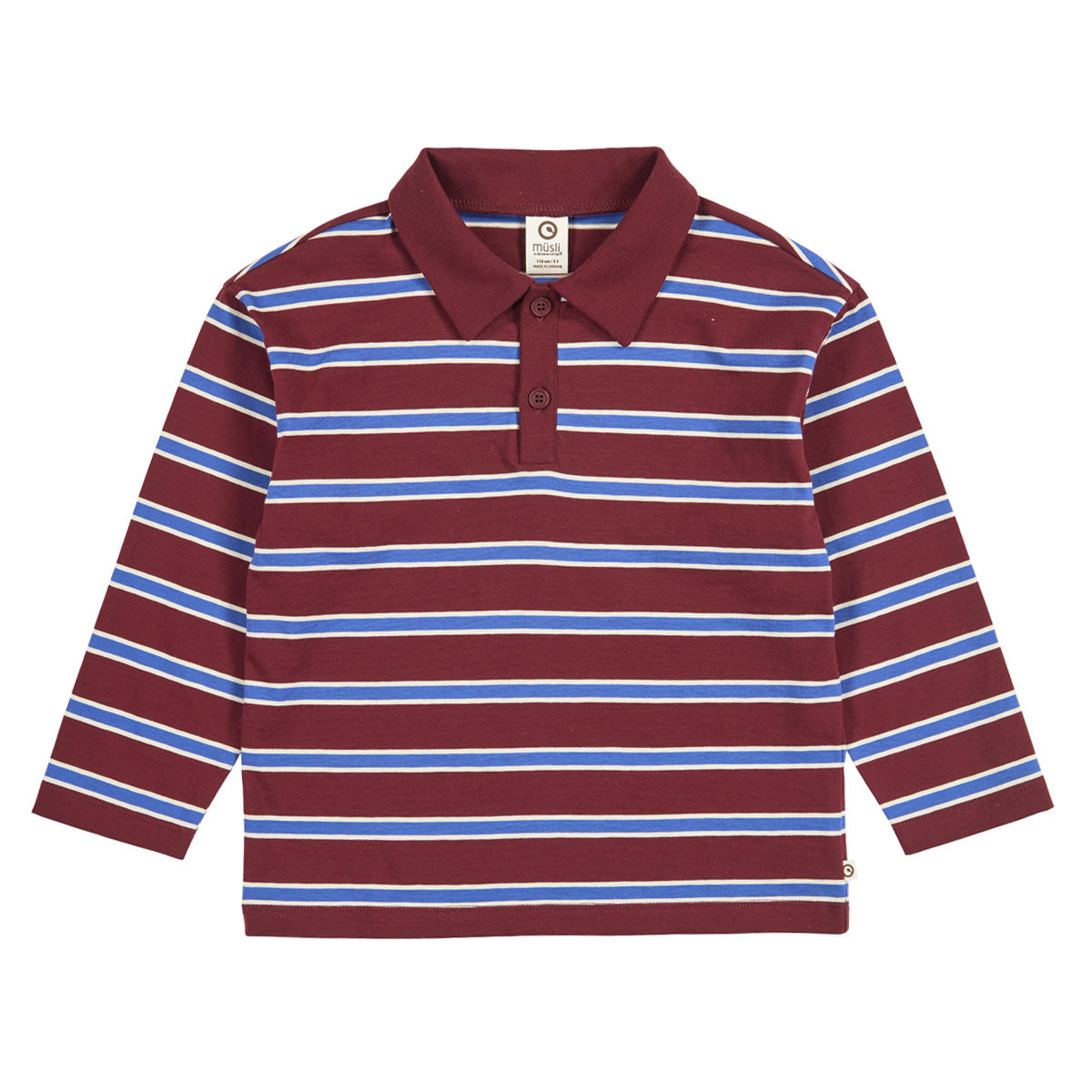 Pólóbolur Musli - Clubhouse Stripe lífrænn barnapeysa