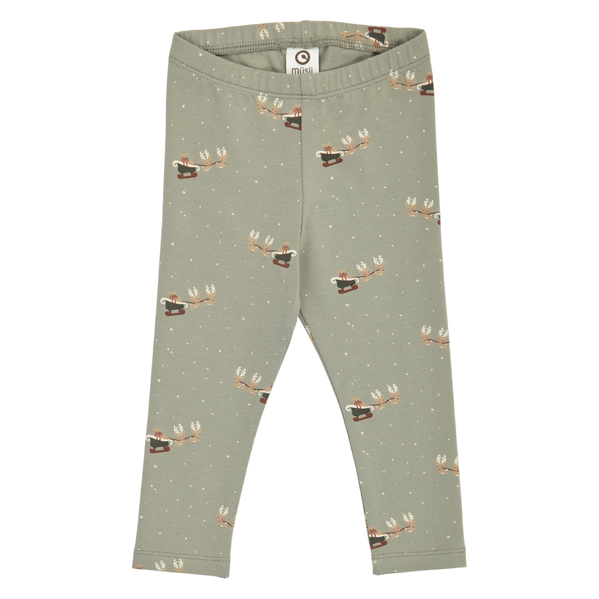 Buxur - Jóla leggings baby Deep Green