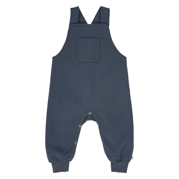 Smekkbuxur - Sweat overalls baby / Night blue