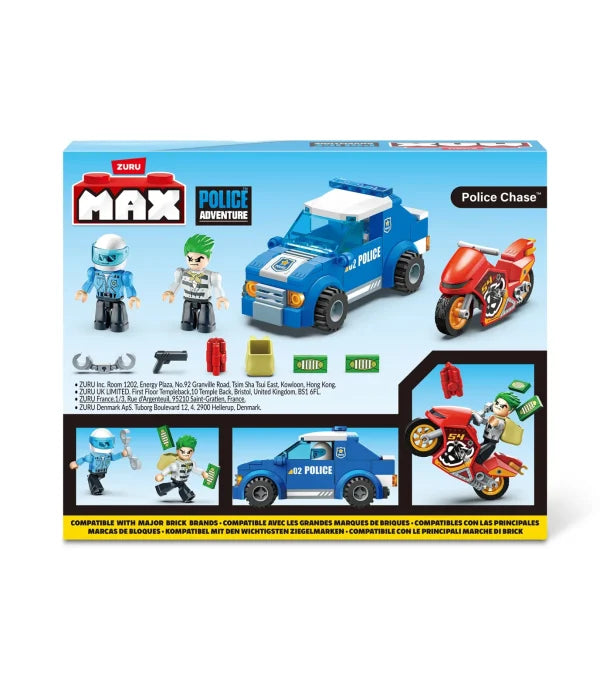 Max City Lögreglubíll og mótorhjól