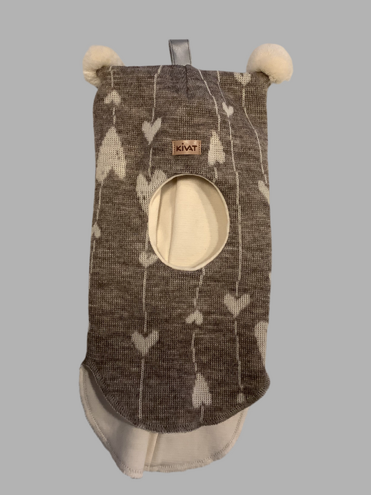 Lambhúshetta - Grá með mynstri