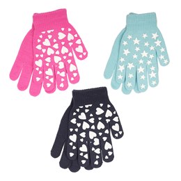 Fingravettlingar ONE SIZE - Glow in the dark