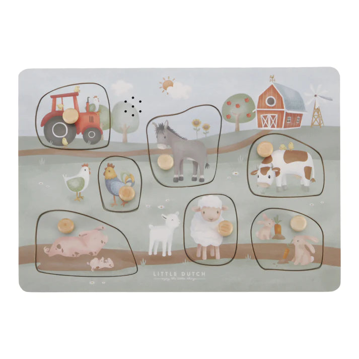Púsluspil - Little Farm Sound Puzzle