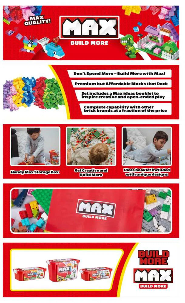 Max Build More kubbar – 253stk