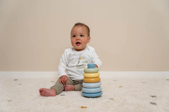 Staflanlegir Hringir - Bláir