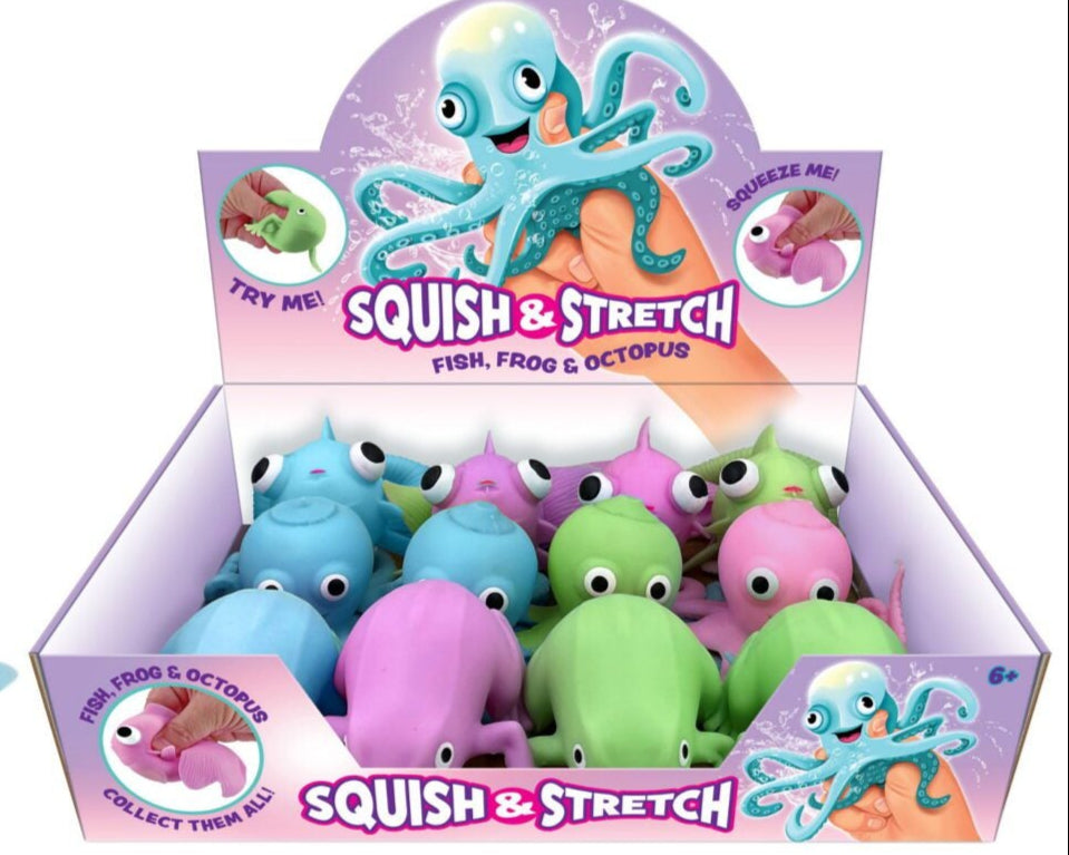 Squeezy-Sea Creatures 4-teg