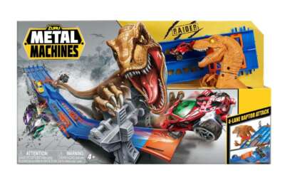 Metal Machines 4 brauta bílabraut með risaeðlu