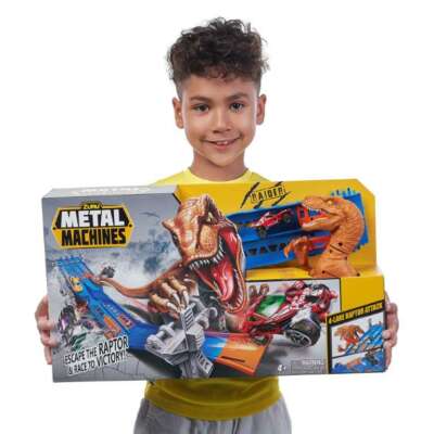 Metal Machines 4 brauta bílabraut með risaeðlu