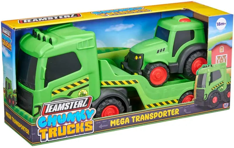 CHUNKY TRUCKS FARM MEGA TRANSPORTER WITH 1 TRACTOR