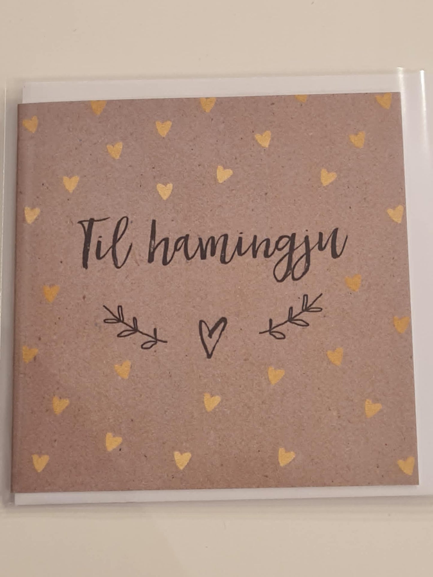 Kort-Til hamingju-Hjörtu