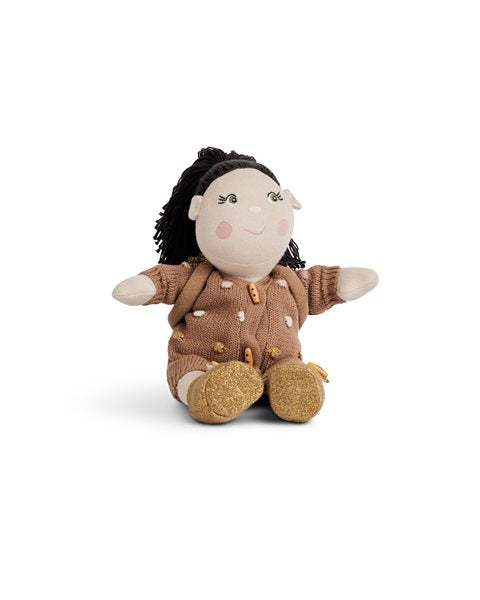 Dúkkuföt - Prjónuð peysa - skór og bakpoki
