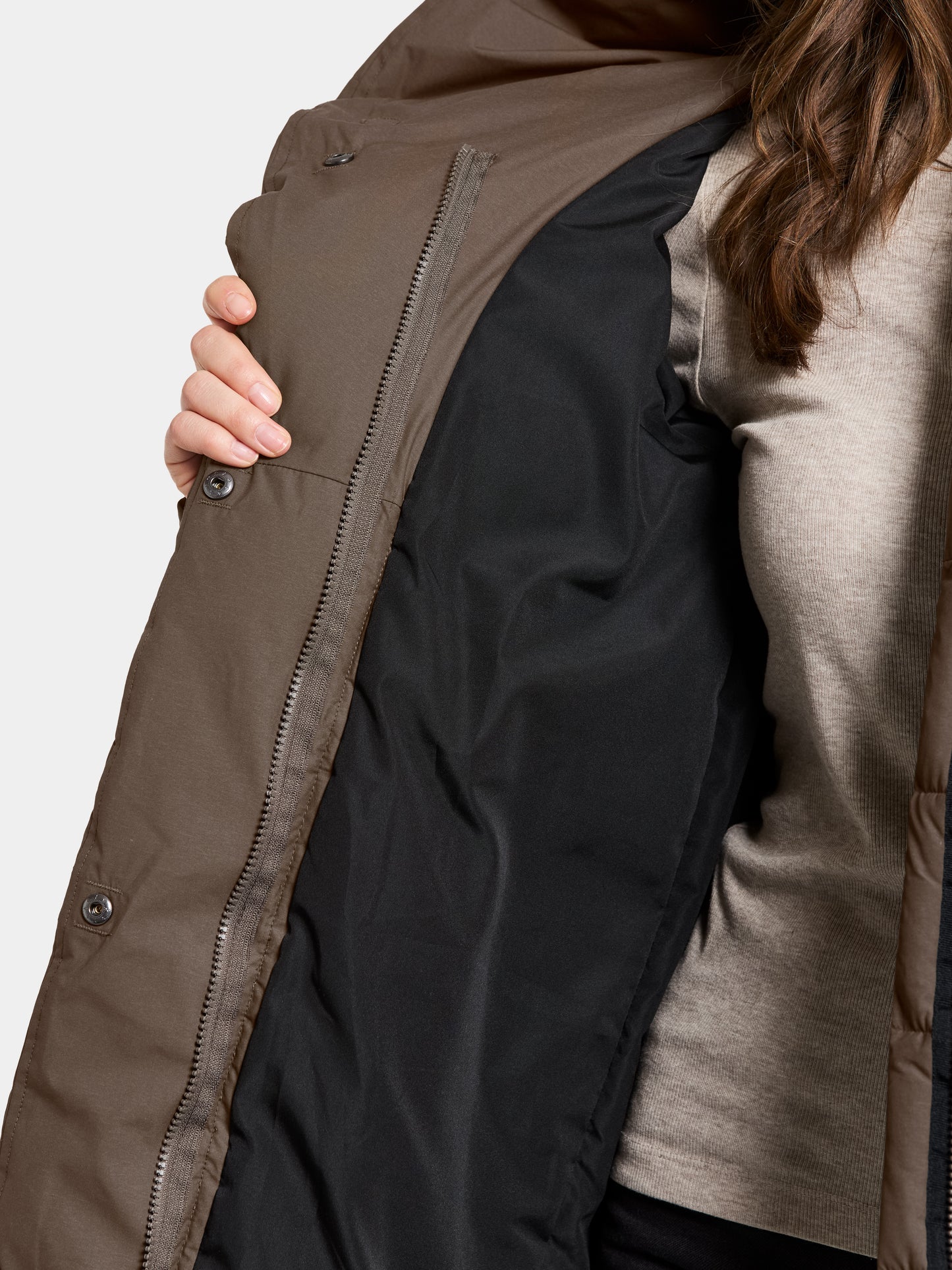 Kuldaúlpa - NELLA WNS PARKA - Mocka Brown