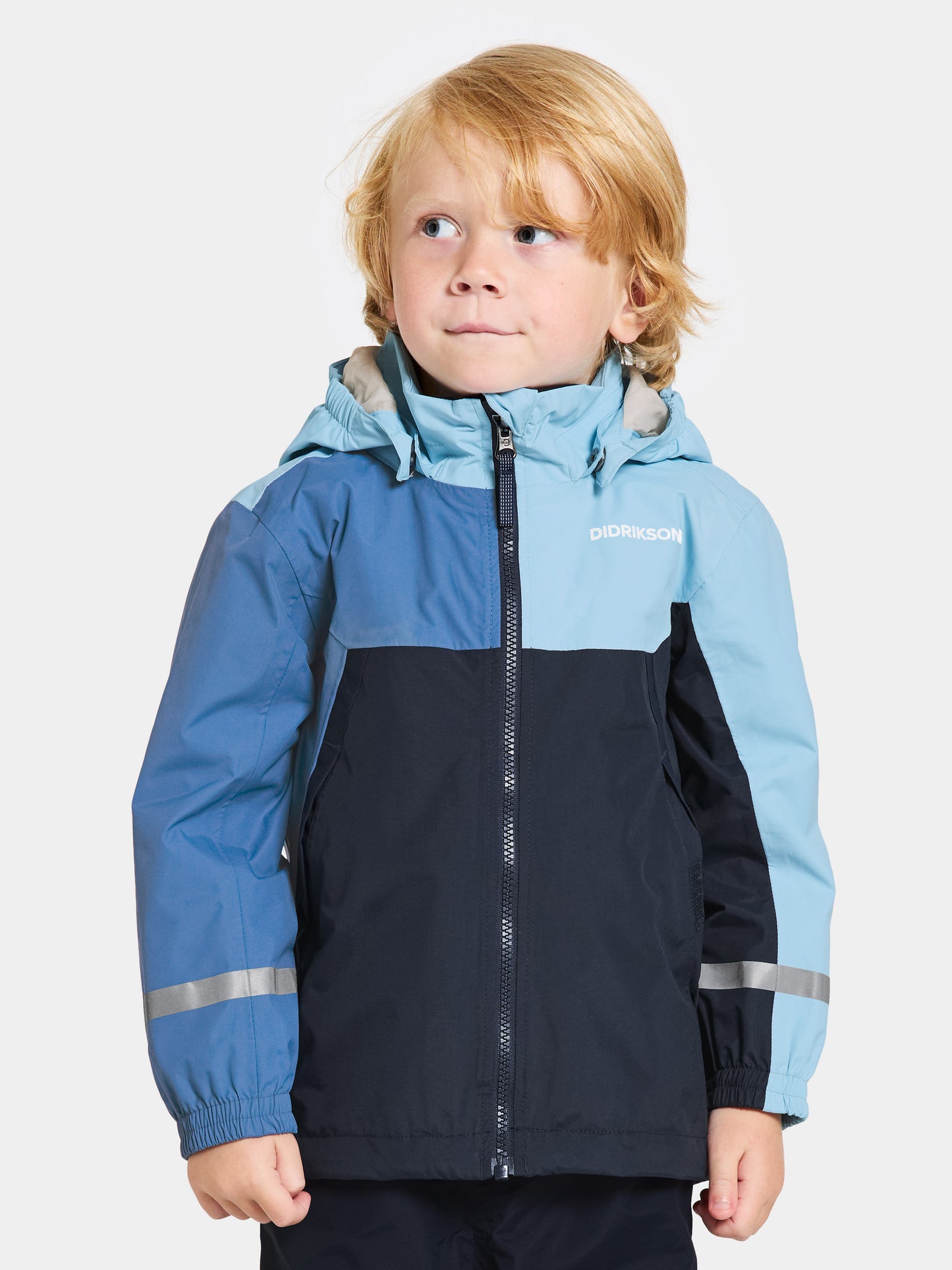 Regn og vind jakki - Pivi Light Sea Blue