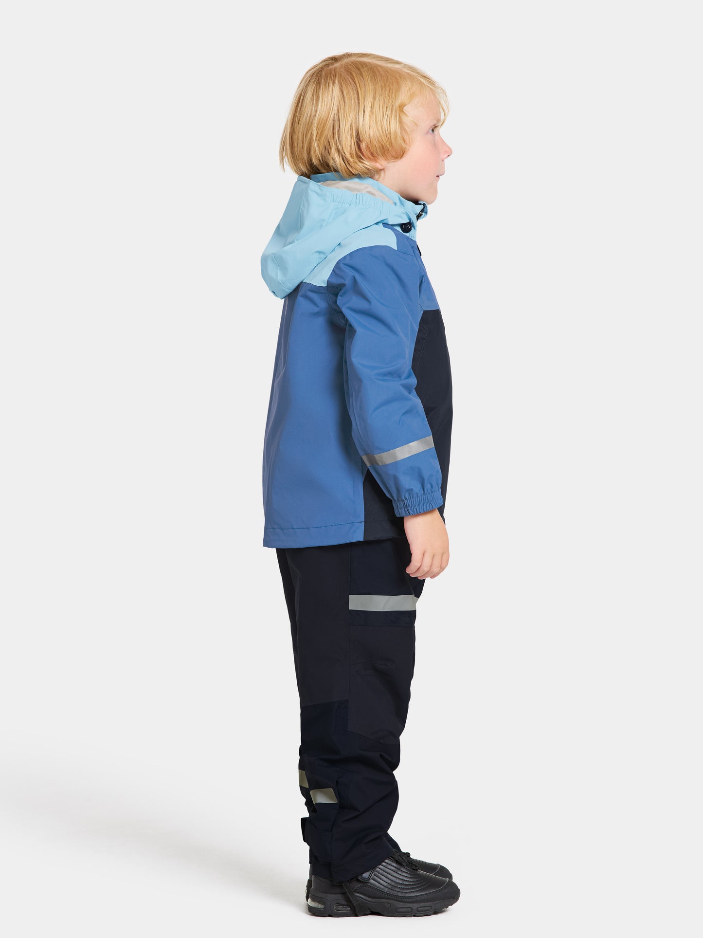 Regn og vind jakki - Pivi Light Sea Blue