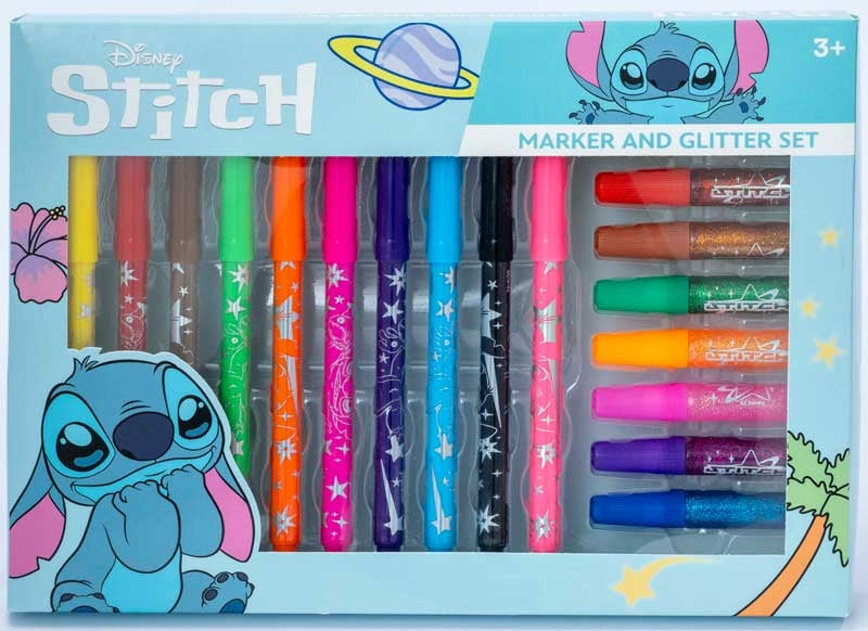 STITCH GLITTER MARKER PENS
