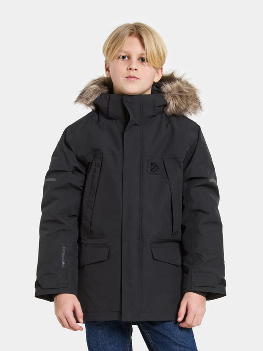 Kuldaúlpa - SYLVIN KIDS PARKA - Svört