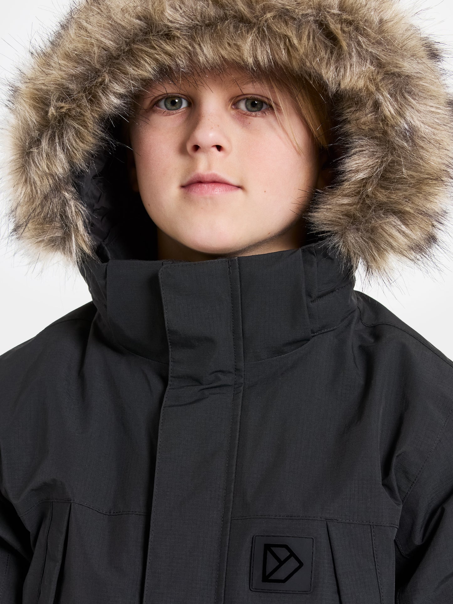 Kuldaúlpa - SYLVIN KIDS PARKA - Svört