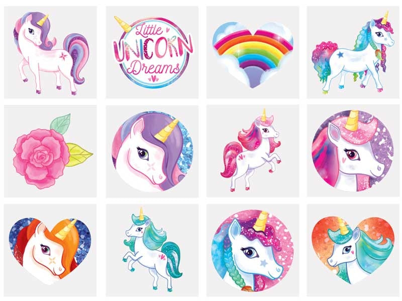 TATTOOS MINI 4CM UNICORN