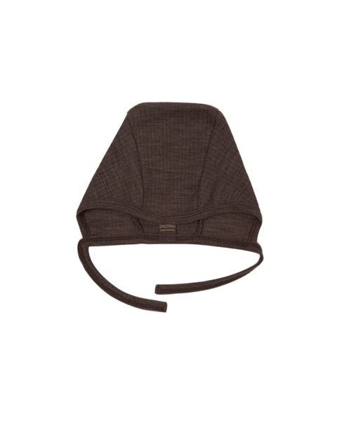 Húfa - Brown - Merino ull - Þunn