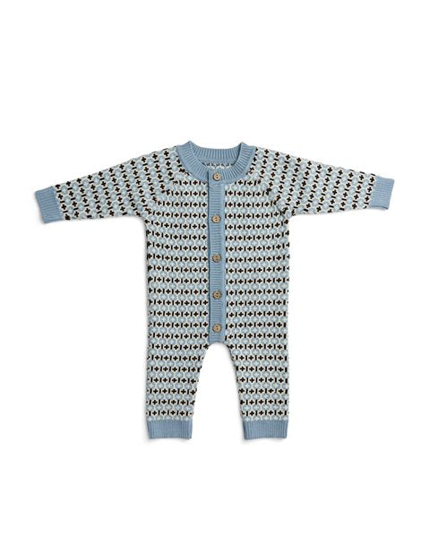 Heilgalli Ull - með Tölum - Grafic Light Blue