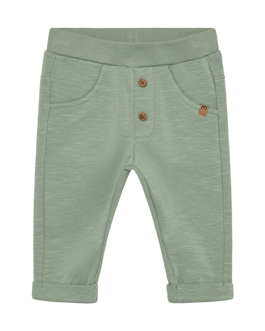 Minymo Joggingbuxur Lily Pad - Lífrænar Bómullarjoggingbuxur fyrir Ungbörn