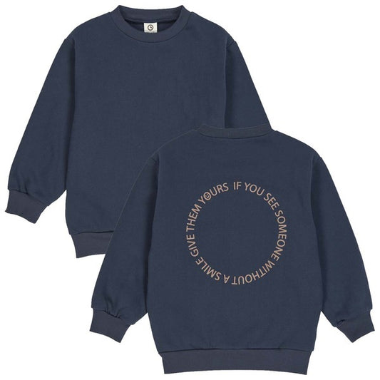 Peysa - Smile sweatshirt / Night Blue