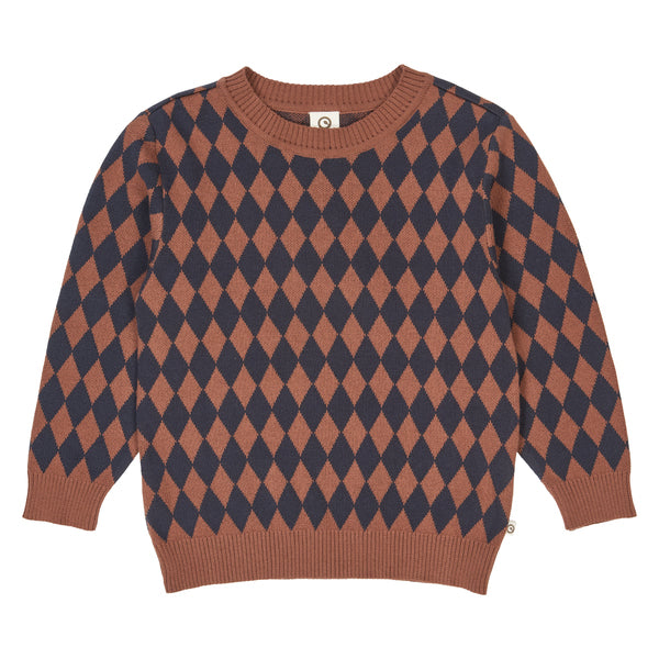 Peysa - Harlequin knit sweater /  Root