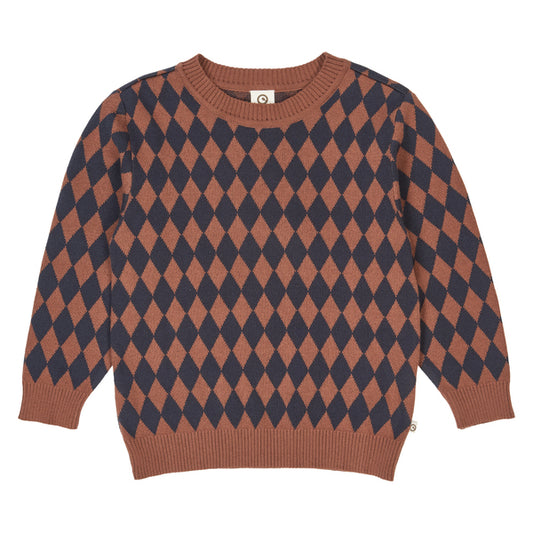 Peysa - Harlequin knit sweater /  Root