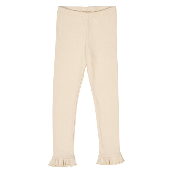 Leggings -Cozy me frill leggings / Oak