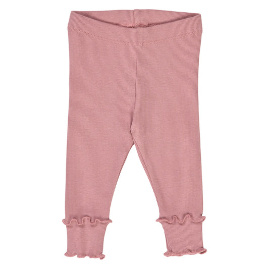Leggings - Cozy me rib deco leggings baby / Nostalgia Rose