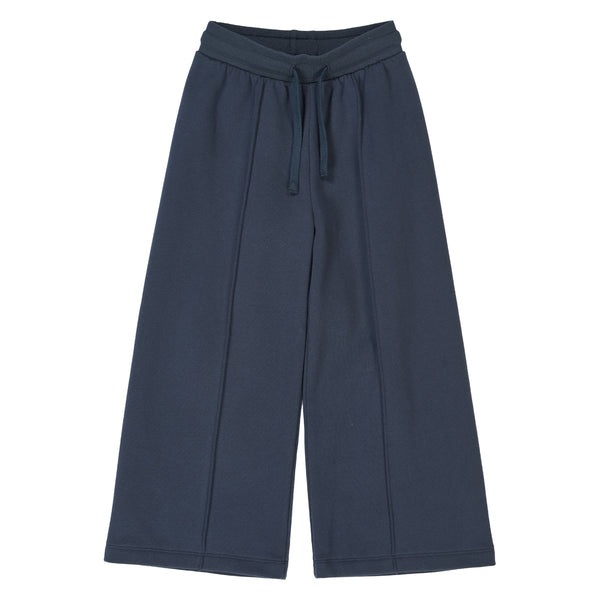 Buxur - Wide leg sweat pants / Night blue