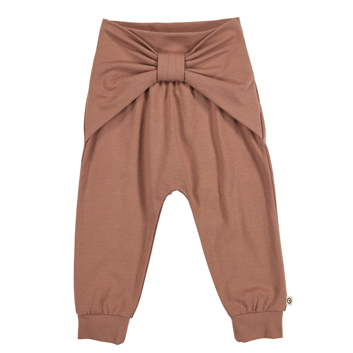 Buxur Musli - Cozy Me Pretty Pants Pecan lífrænar með slaufu