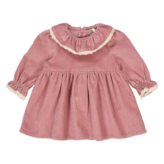 Kjóll - Corduroy l/s dress baby - Nostalgia Rose
