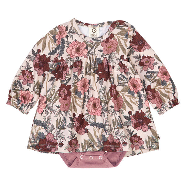 Kjóll - Bliss dress body - Nightingale/ Root/ Nostalgia rose