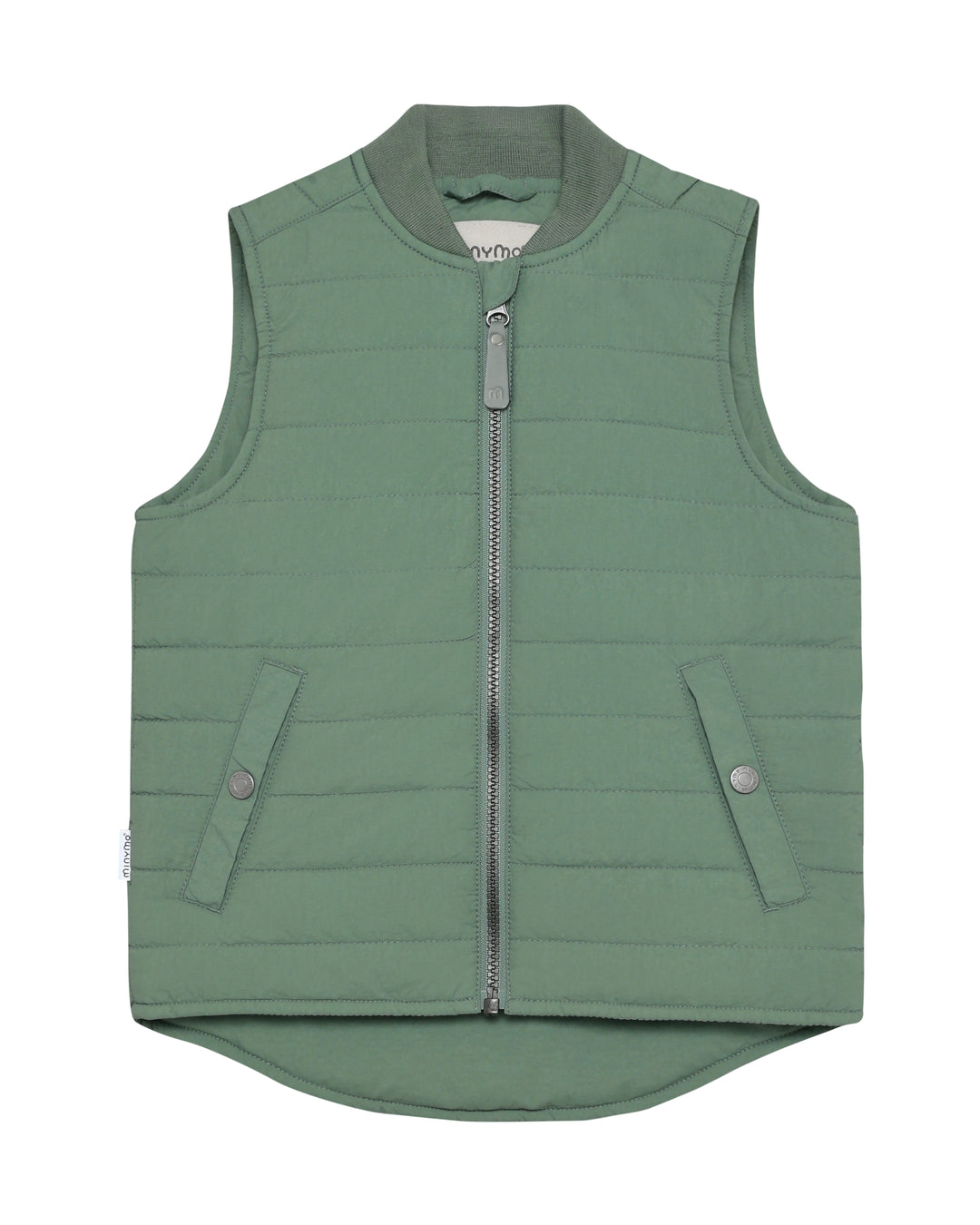 Minymo Vatterað Vesti Börn - Lily Pad