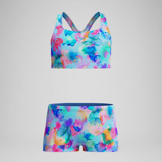 Bikini - Racerback Blue Pink