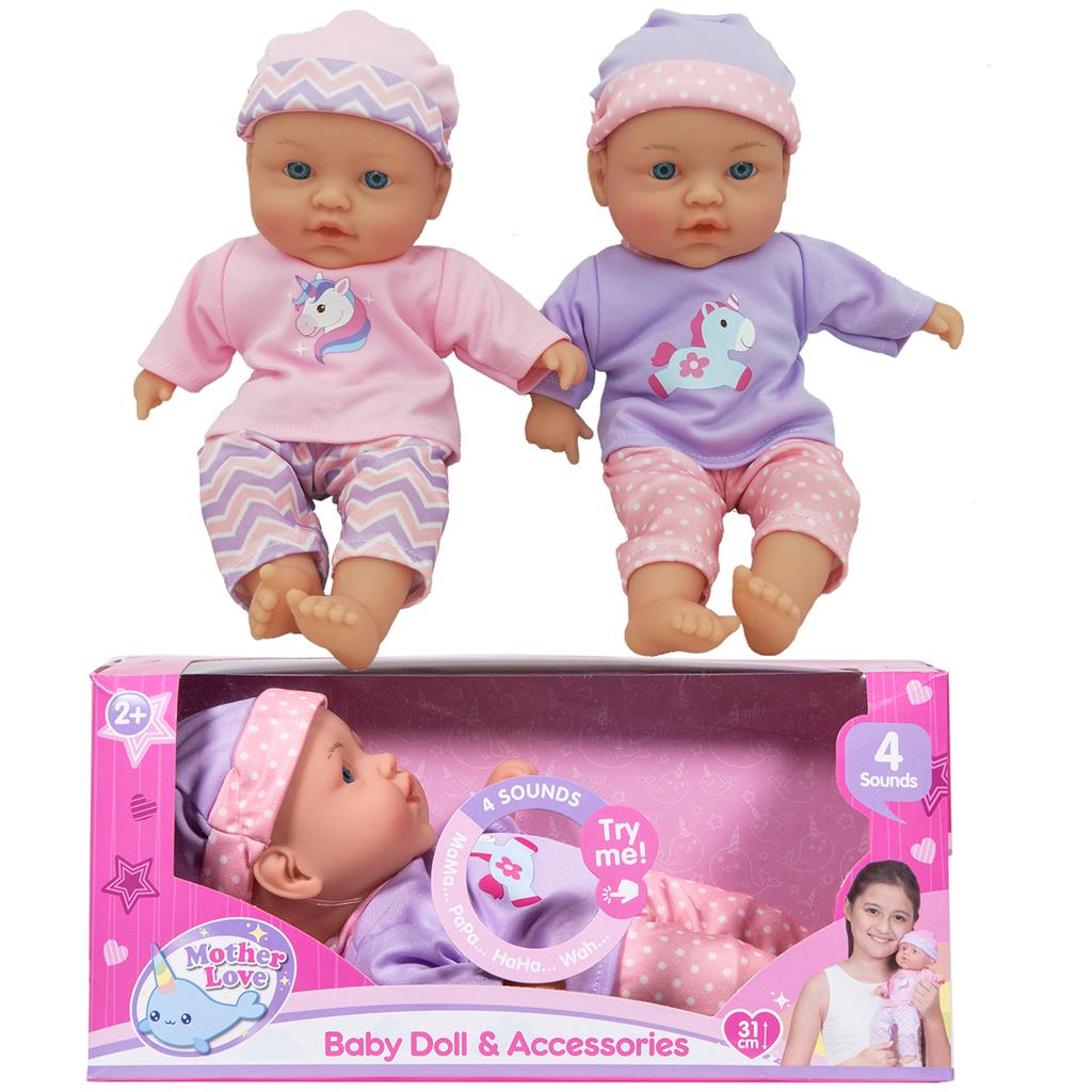 Mother Love - Dúkk 31cm með hljóði Sound