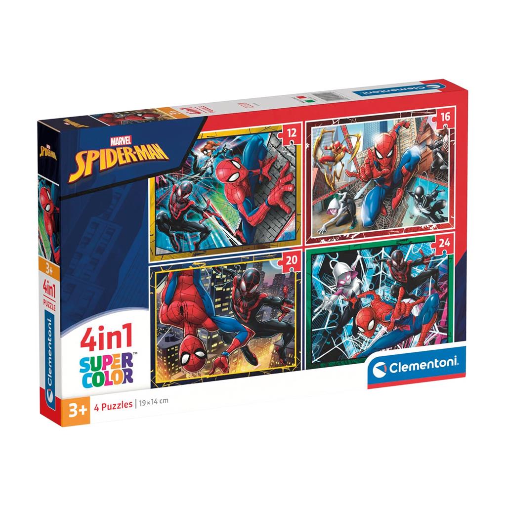 Spiderman Puzzle 4 In 1