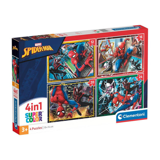 Spiderman Puzzle 4 In 1