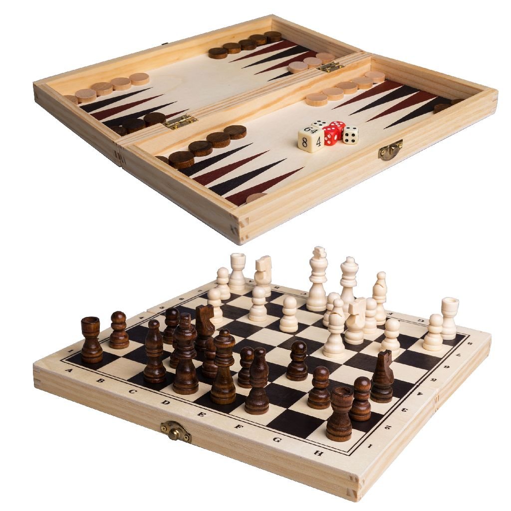 Games 3-In-1 Game Wood