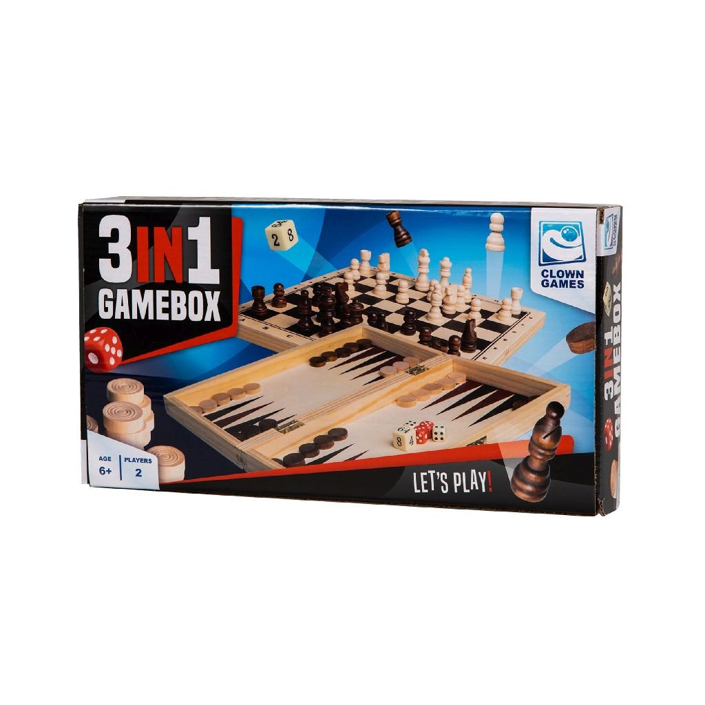 Games 3-In-1 Game Wood