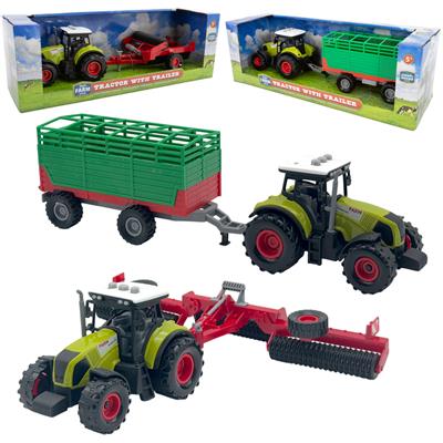 Traktor með fylgihlut
