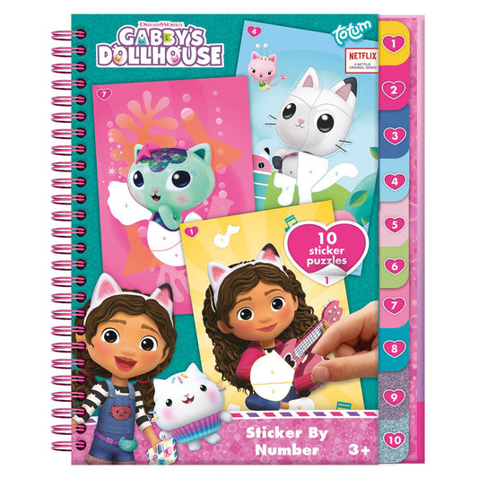 Gabby's Dollhouse Sticker By Number Book