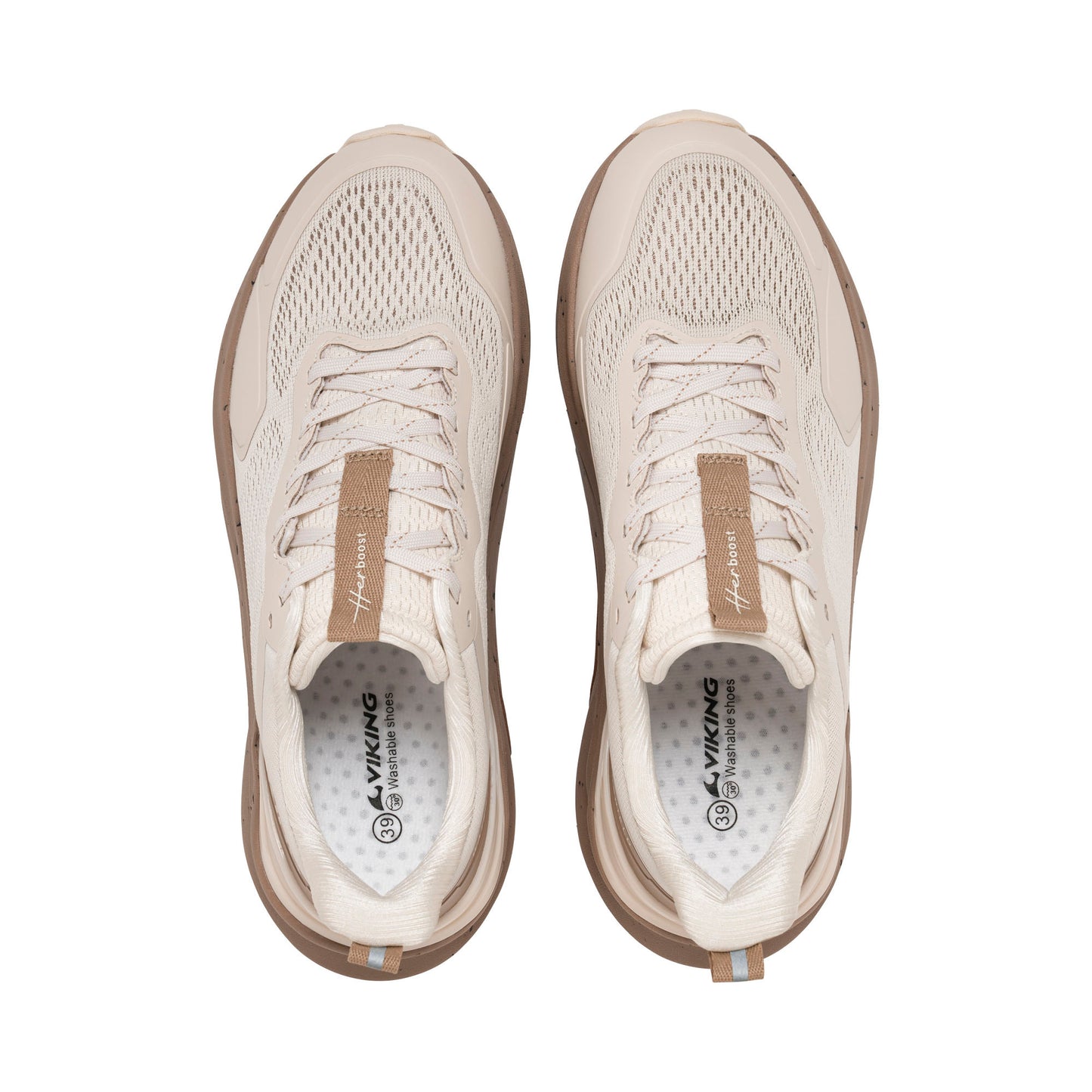 Her Boost Beige – Þægilegir strigaskór fyrir konur
