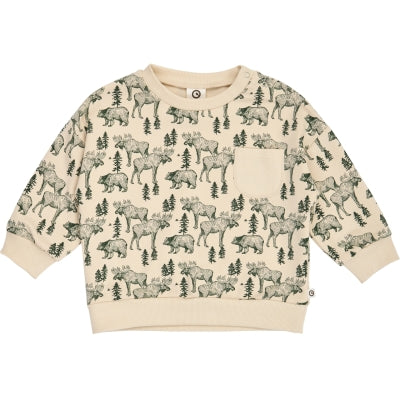 Peysa - Oak/Forest green