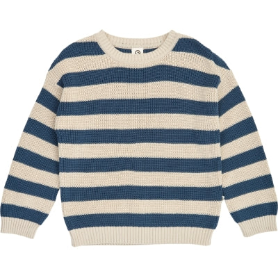 Peysa - Navy - Röndótt