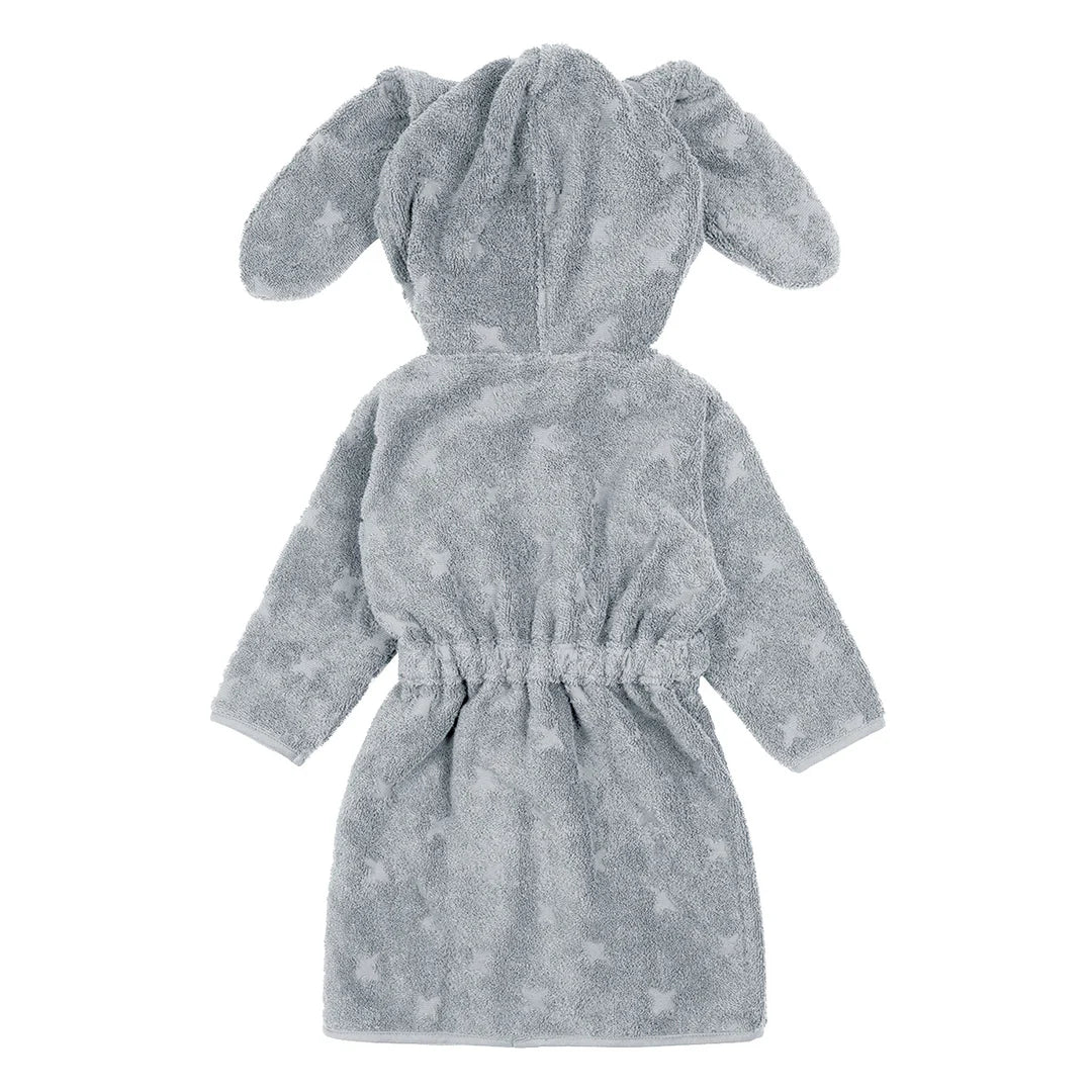 Baðsloppur Musli - Jasmin blue með kanínueyrum lífrænn